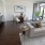 a living room with a large window