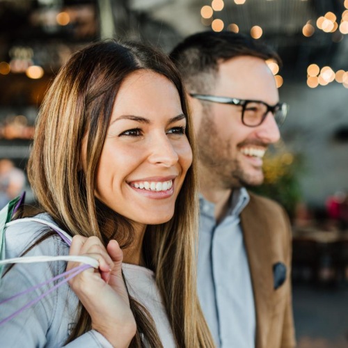 Find your perfect fit at Venn on Market a man and woman posing for a picture