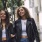 a couple of women smiling