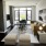 a living room with a large window